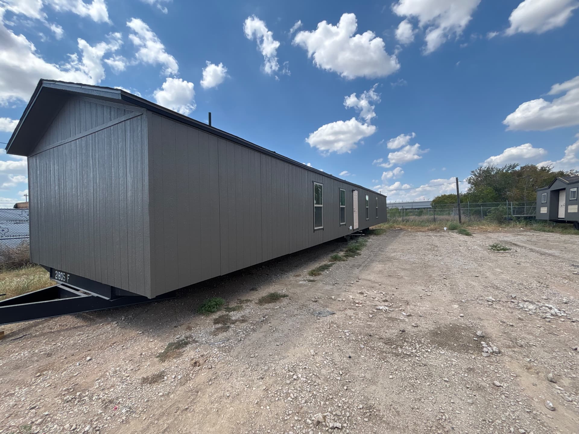 H-2A farmworker housing unit, rear view