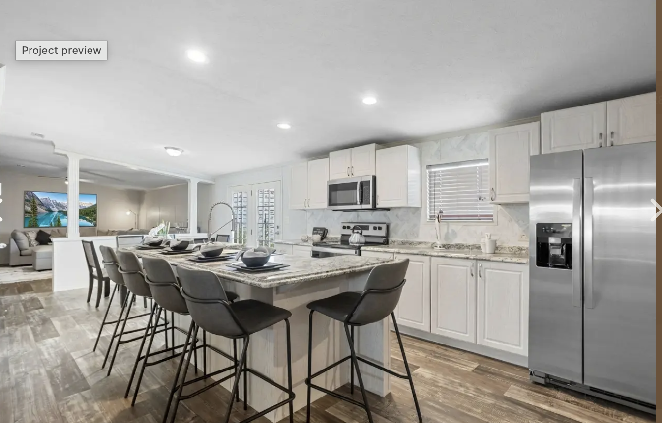 Sierra 4 bedroom doublewide manufactured home interior photo