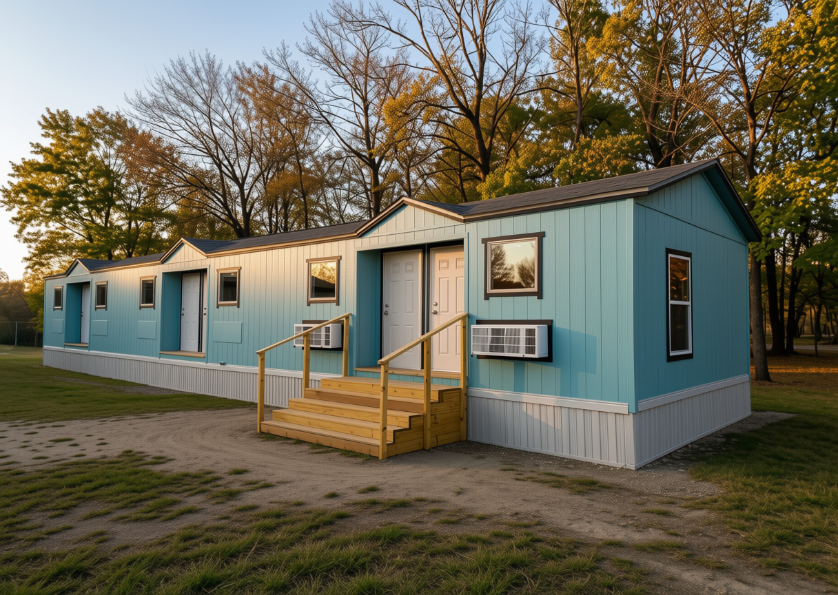The Bunkhouse workforce housing unit — private crew room interior, photo 1