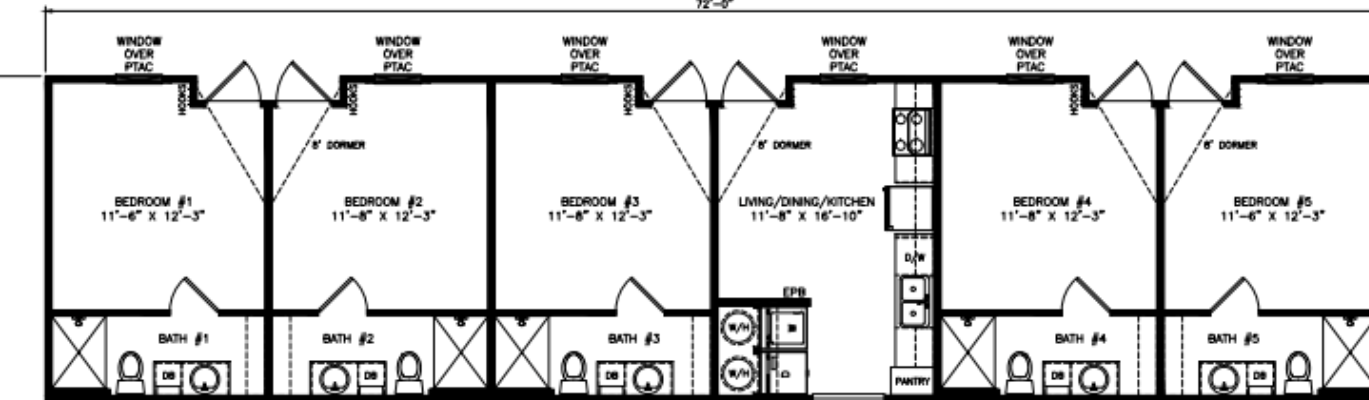 The Ranch House workforce housing unit floor plan