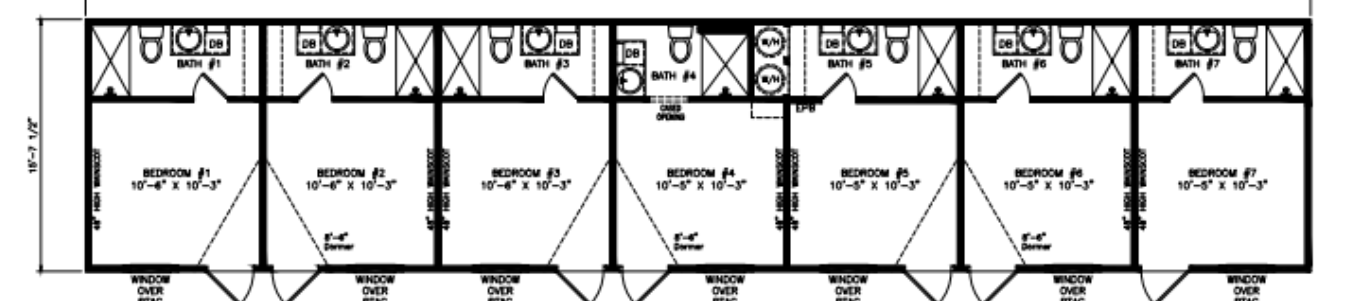 The Crew House workforce housing unit floor plan