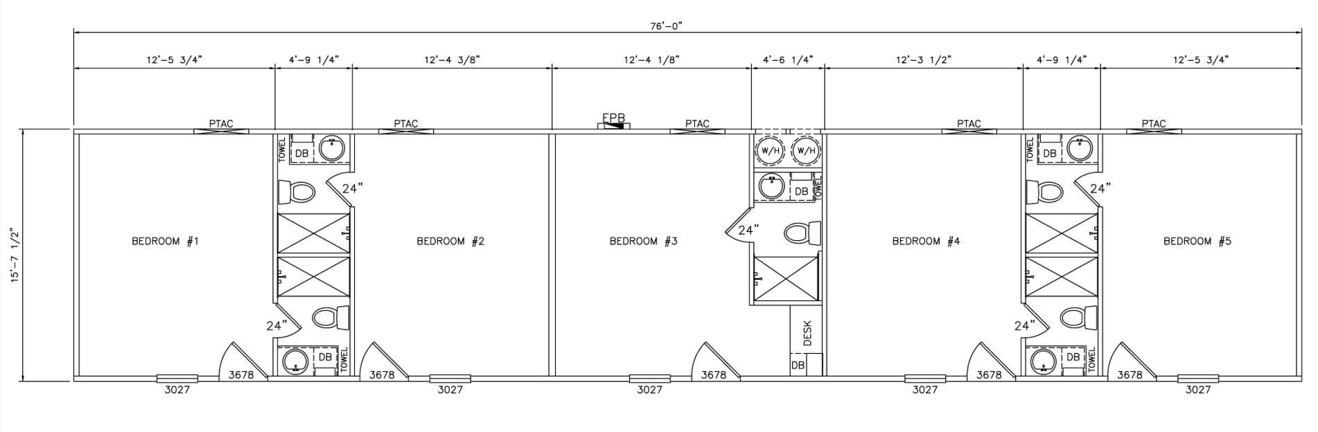 The Quarters workforce housing unit floor plan