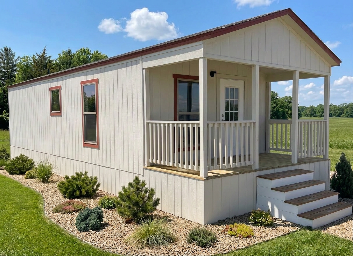 Alba 1 bedroom singlewide manufactured home exterior